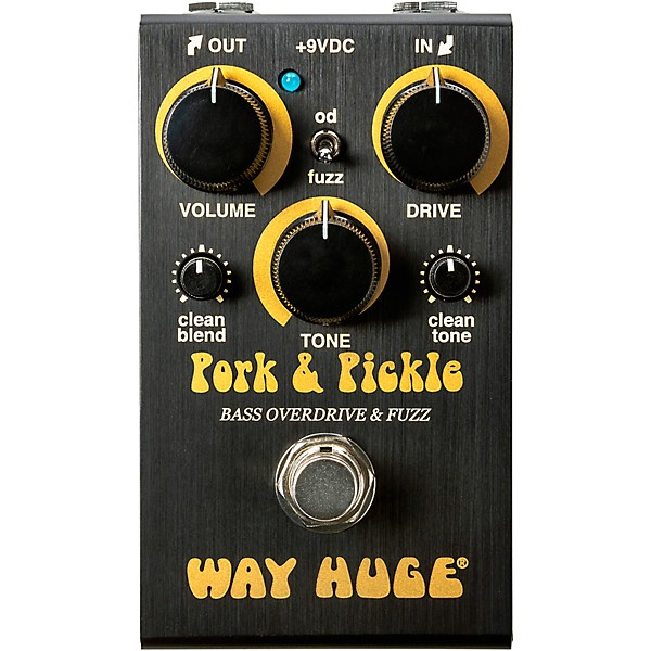 Open Box Way Huge Electronics Smalls Pork & Pickle Bass Overdrive Effects Pedal Level 1