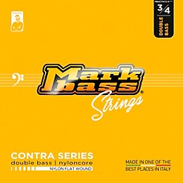 Markbass Contra Series Nylon Flat Wound Nyloncore Double Bass Strings 3/4
