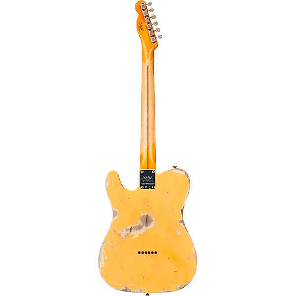 Fender Custom Shop 70th Anniversary Broadcaster Heavy Relic Limited Edition Electric Guitar Aged Nocaster Blonde