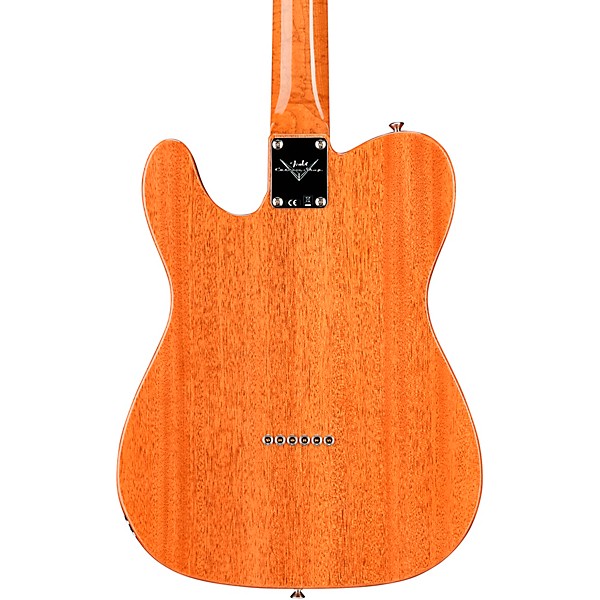 Fender Custom Shop Artisan Telecaster Thinline Fiji Mahogany Body with Flame Koa Top Electric Guitar Aged Natural