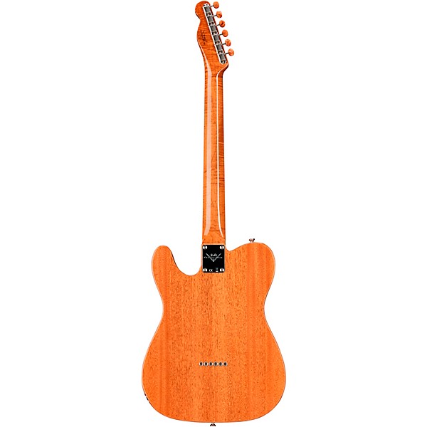 Fender Custom Shop Artisan Telecaster Thinline Fiji Mahogany Body with Flame Koa Top Electric Guitar Aged Natural