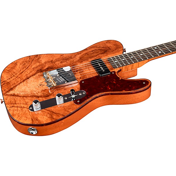 Fender Custom Shop Artisan Telecaster Thinline Fiji Mahogany Body with Flame Koa Top Electric Guitar Aged Natural