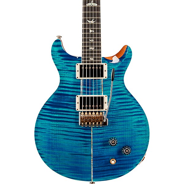 PRS Santana Retro 10-Top with Santana Pick-Ups and Nickel Hardware Electric Guitar Aquamarine