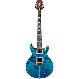 PRS Santana Retro 10-Top with Santana Pick-Ups and Nickel Hardware Electric Guitar Aquamarine