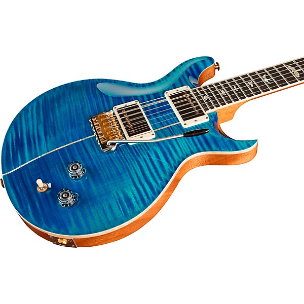 PRS Santana Retro 10-Top with Santana Pick-Ups and Nickel Hardware Electric Guitar Aquamarine