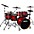 ddrum Dominion Birch 6-Piece Shell Pack With Ash Veneer ... ddrum Dominion Birch 6-Piece Shell Pack With Ash Veneer Red Burst