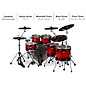 ddrum Dominion Birch 6-Piece Shell Pack With Ash Veneer Red Burst