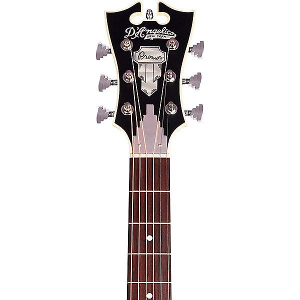 Open Box D'Angelico Premier Series Lexington CS Non-Cutaway Dreadnought Acoustic/Electric Guitar Level 2 Matte Black 19083...