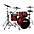 ddrum Dominion Birch 5-Piece Shell Pack With Ash Veneer ... ddrum Dominion Birch 5-Piece Shell Pack With Ash Veneer Red Burst