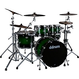 ddrum Dominion Birch 5-Piece Shell Pack With Ash Venee... ddrum Dominion Birch 5-Piece Shell Pack With Ash Veneer Green Burst