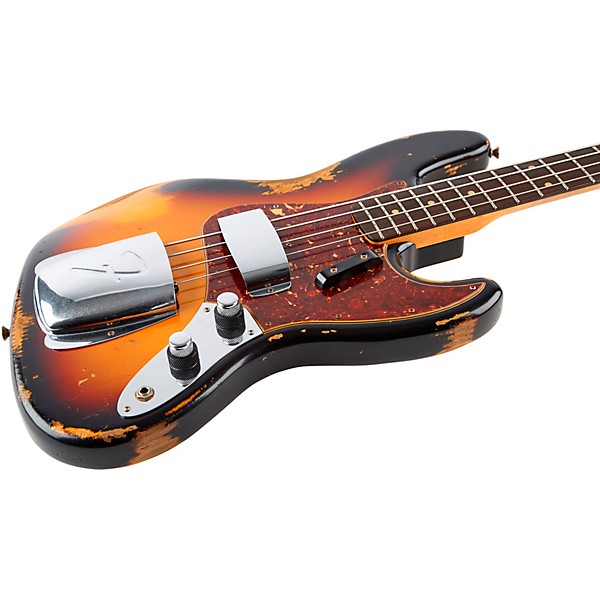Fender Custom Shop 60 Jazz Bass Heavy Relic 3-Color Sunburst