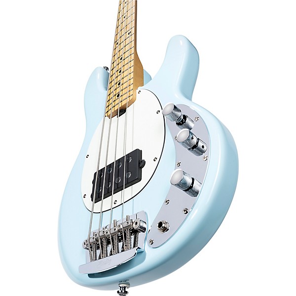 Sterling by Music Man StingRay Short Scale Maple Fingerboard Electric Bass Daphne Blue