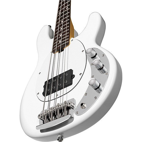 Sterling by Music Man StingRay Short Scale Rosewood Fingerboard Electric Bass Olympic White