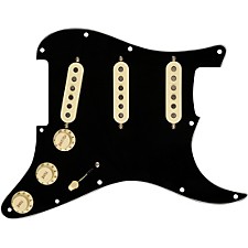 Fender Stratocaster SSS Tex-Mex Prewired Pickguard Black/White