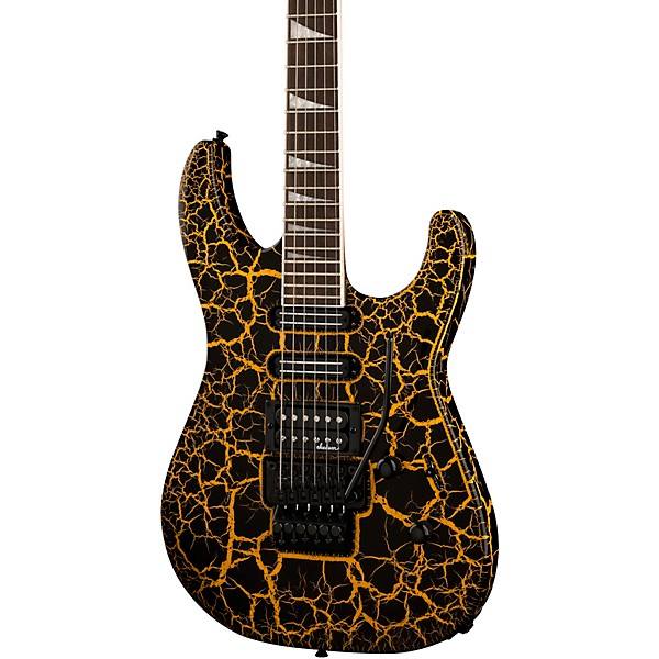 Jackson X Series Soloist SL3X DX Crackle Electric Guitar Yellow Crackle