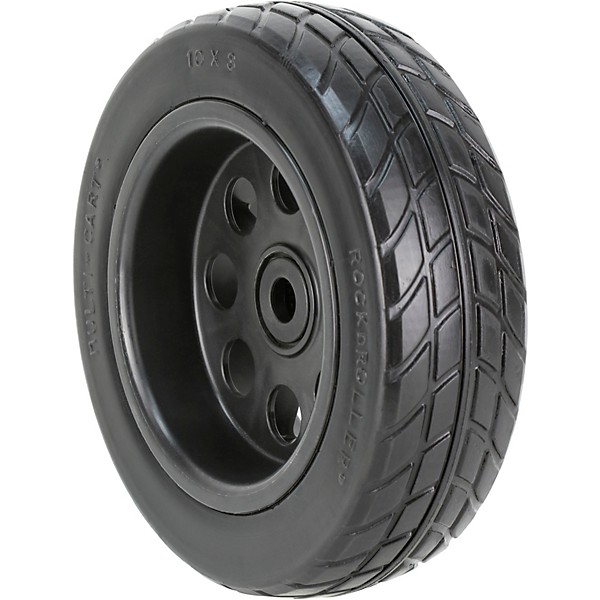 Rock N Roller RWHLO10X3BK 10"x3" R-Trac Wheel for R10, R12 Carts, Black Hub 2-Pack