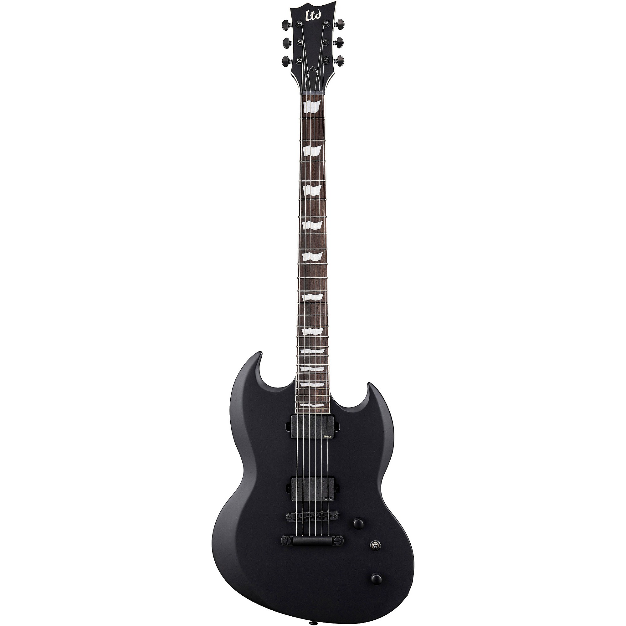 ESP LTD Viper-400 Baritone Electric Guitar Black Satin | Guitar Center