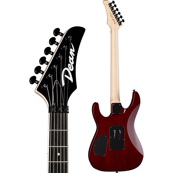 Dean Modern 24 Select Flame Top With Floyd Rose Bridge Electric Guitar Transparent Cherry