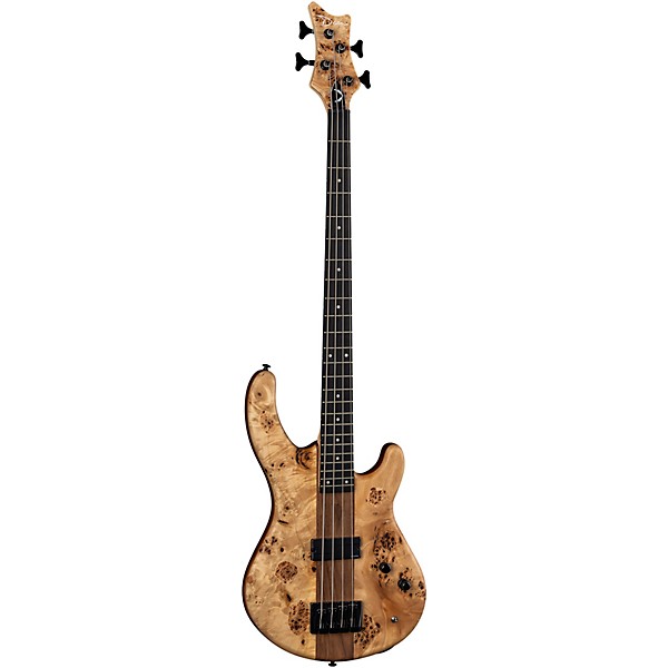 Dean Edge Pro Select Burled Poplar Electric Bass Satin Natural