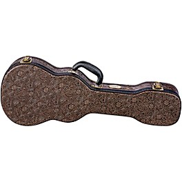 Luna Tooled Leather Tenor Ukulele Hard Case Brown