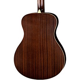 Luna Art Vintage Folk Solid Top Left-Handed Acoustic Guitar Distressed Vintage Brownburst