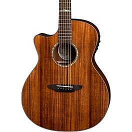 Luna High Tide Koa Left-Handed Grand Concert Acoustic/Electric Guitar Satin Natural