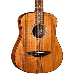 Luna Safari Solid Koa Top 3/4 Size Acoustic/Electric Guitar Satin Natural
