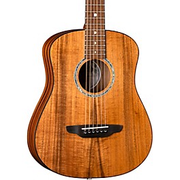 Luna Safari Solid Koa Top 3/4 Size Acoustic/Electric Guitar Satin Natural