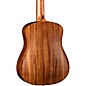 Luna Safari Solid Koa Top 3/4 Size Acoustic/Electric Guitar Satin Natural