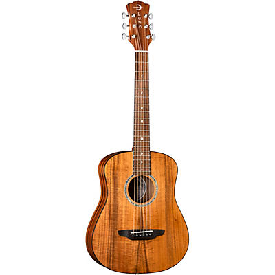 Luna Safari Solid Koa Top 3/4 Size Acoustic/Electric Guitar Satin Natural for sale