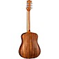Luna Safari Solid Koa Top 3/4 Size Acoustic/Electric Guitar Satin Natural
