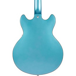 Clearance D'Angelico Premier Series Mini DC Semi-Hollow Electric Guitar Stop-bar Tailpiece Ocean Turquoise