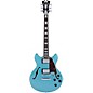 D'Angelico Premier Series Mini DC Semi-Hollow Electric Guitar Stop-bar Tailpiece Ocean Turquoise