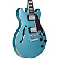 D'Angelico Premier Series Mini DC Semi-Hollow Electric Guitar Stop-bar Tailpiece Ocean Turquoise