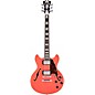 D'Angelico Premier Series Mini DC Semi-Hollow Electric Guitar Stop-bar Tailpiece Fiesta Red