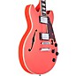 D'Angelico Premier Series Mini DC Semi-Hollow Electric Guitar Stop-bar Tailpiece Fiesta Red