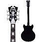 D'Angelico Premier Series Mini DC Semi-Hollow Electric Guitar Stop-bar Tailpiece Black Flake