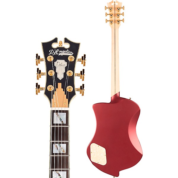 D'Angelico Deluxe Series Ludlow Limited-Edition Solidbody Electric Guitar with USA Seymour Duncan Humbuckers and Stopbar T...