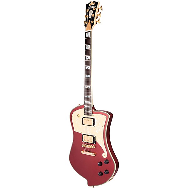 D'Angelico Deluxe Series Ludlow Limited-Edition Solidbody Electric Guitar with USA Seymour Duncan Humbuckers and Stopbar T...