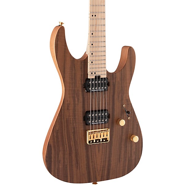Charvel Pro-Mod DK24 HH HT M Mahogany With Figured Walnut Electric Guitar Natural