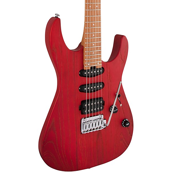Charvel Pro-Mod DK24 HSS 2PT CM Ash Electric Guitar Red Ash