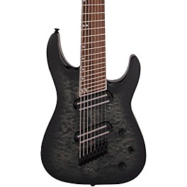 Jackson X Series Soloist Arch Top SLATX8Q MS 8-String Multi-Scale Electric Guitar Transparent Black Burst