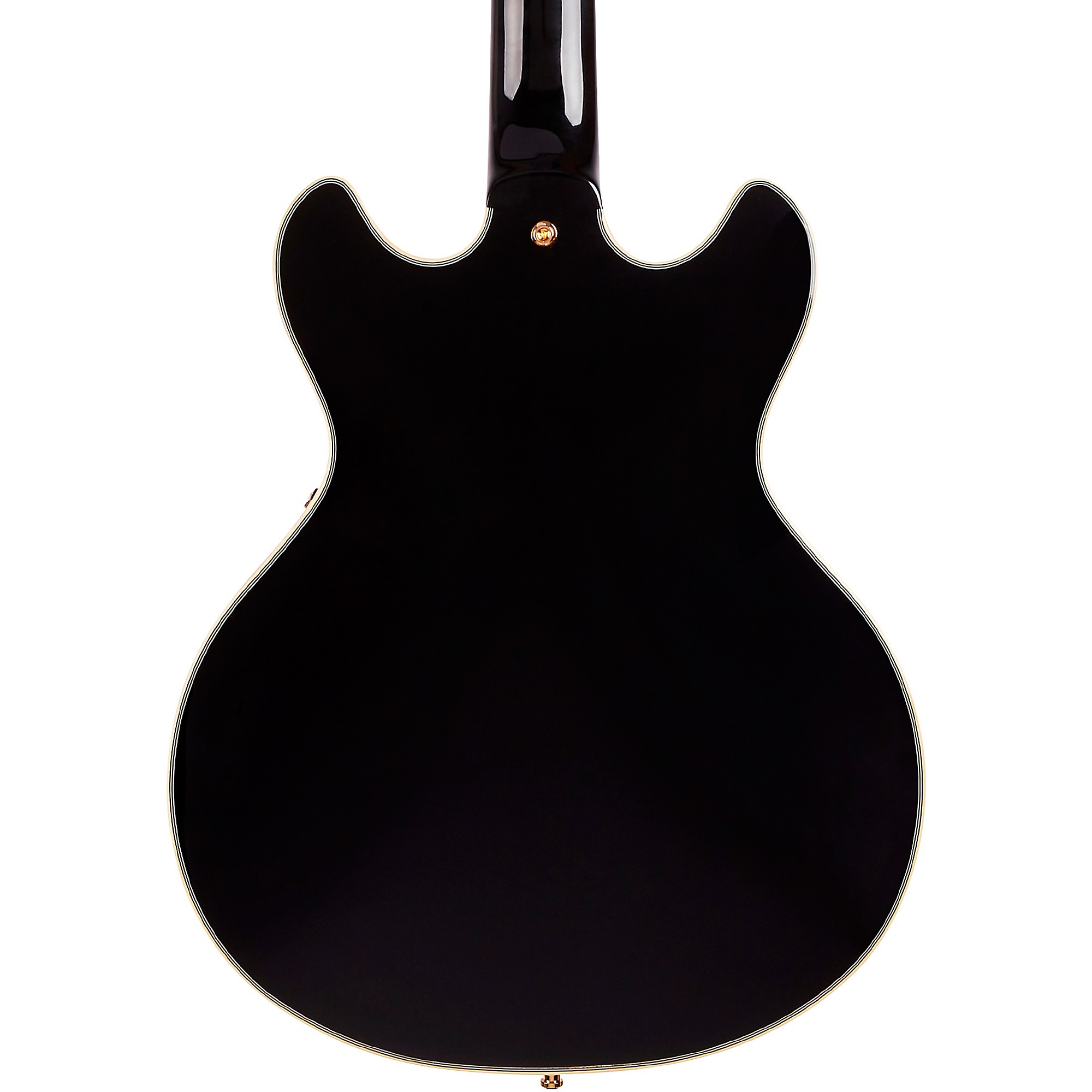 D'Angelico Excel Mini DC Semi-Hollow Electric Guitar Black