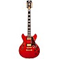 D'Angelico Excel Mini DC Semi-Hollow Electric Guitar Transparent Cherry