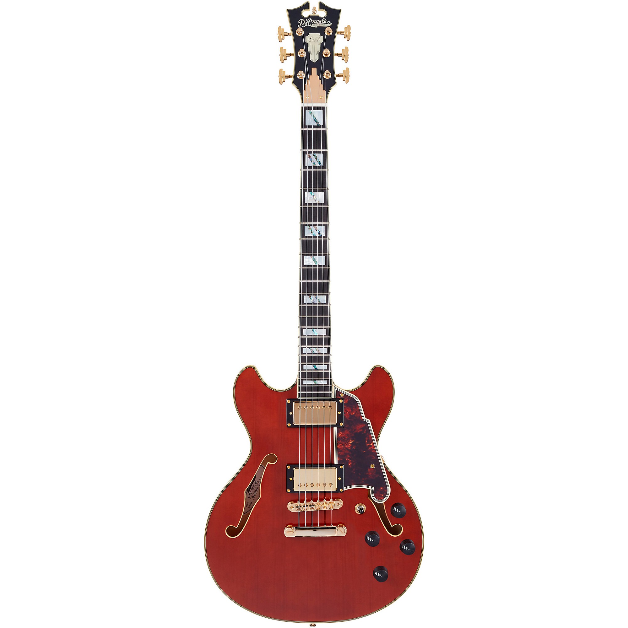 D'Angelico Excel Mini DC Semi-Hollow Electric Guitar Viola