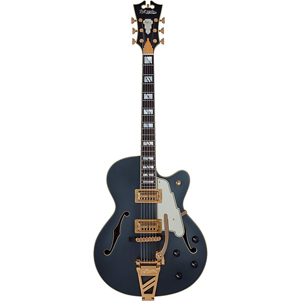 D'Angelico Deluxe Series 175 With TV Jones Humbuckers Limited-Edition Hollowbody Electric Guitar Matte Charcoal