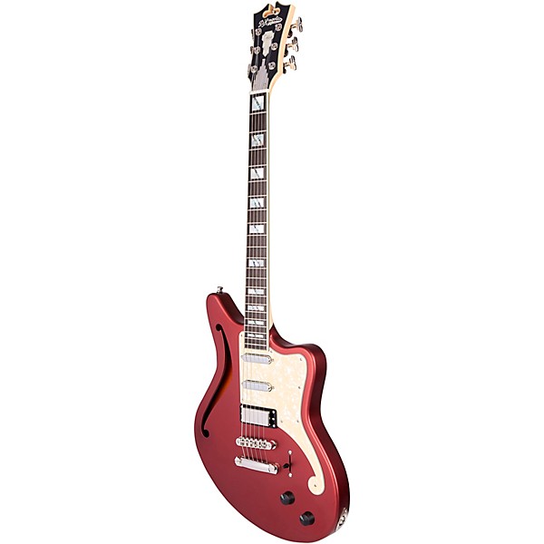 D'Angelico Deluxe Series Bedford SH Limited-Edition Electric Guitar Matte Wine
