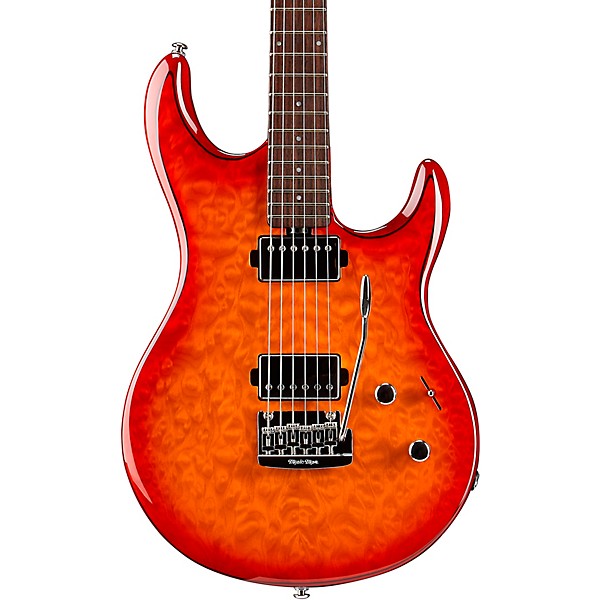 Ernie Ball Music Man Luke 3 HH Quilt Maple Top Rosewood Fingerboard Electric Guitar Cherry Burst