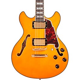 D'Angelico Excel Series Mini DC Semi-Hollow Electric Guitar Spruce top USA Seymour Duncan Humbuckers Stop-bar Tailpiece Vi...