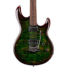 Open Box Ernie Ball Music Man Luke 3 HH Flame Maple Top Rosewood Fingerboard Electric Guitar Level 2 Luscious Green 197881022334